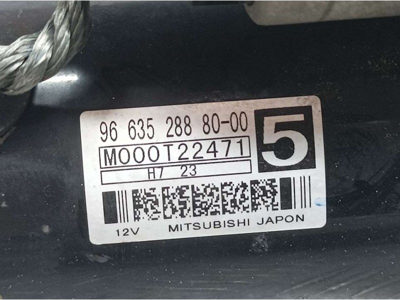 Recambio de motor arranque para peugeot 308 sport referencia OEM IAM 9663528880 M000T22471 MITSUBSHI