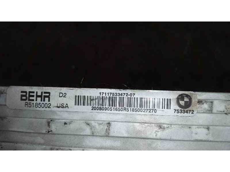 Recambio de radiador agua para bmw x5 (e70) xdrive30d referencia OEM IAM R5185002 7533472 BEHR
