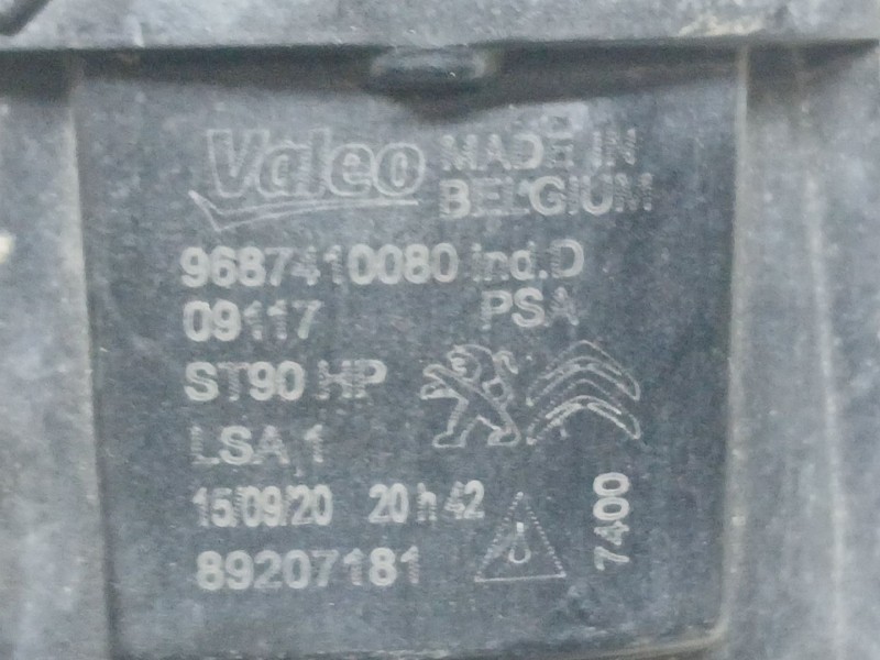 Recambio de faro antiniebla izquierdo para peugeot 308 ii (lb_, lp_, lw_, lh_, l3_) 1.5 bluehdi 100 referencia OEM IAM 968740080