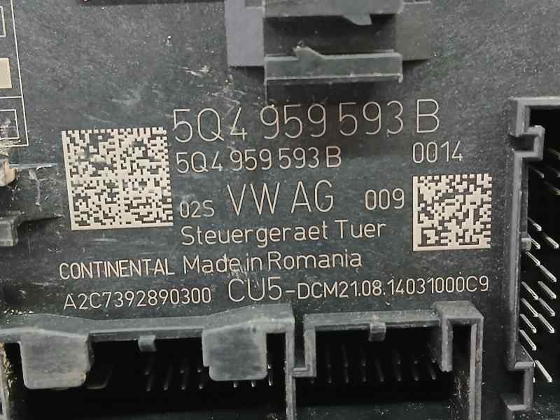 Recambio de modulo confort para seat leon st (5f8) fr referencia OEM IAM 5Q4959593B A2C7392890300 CONTINENTAL DELANTERO IZQUIERD
