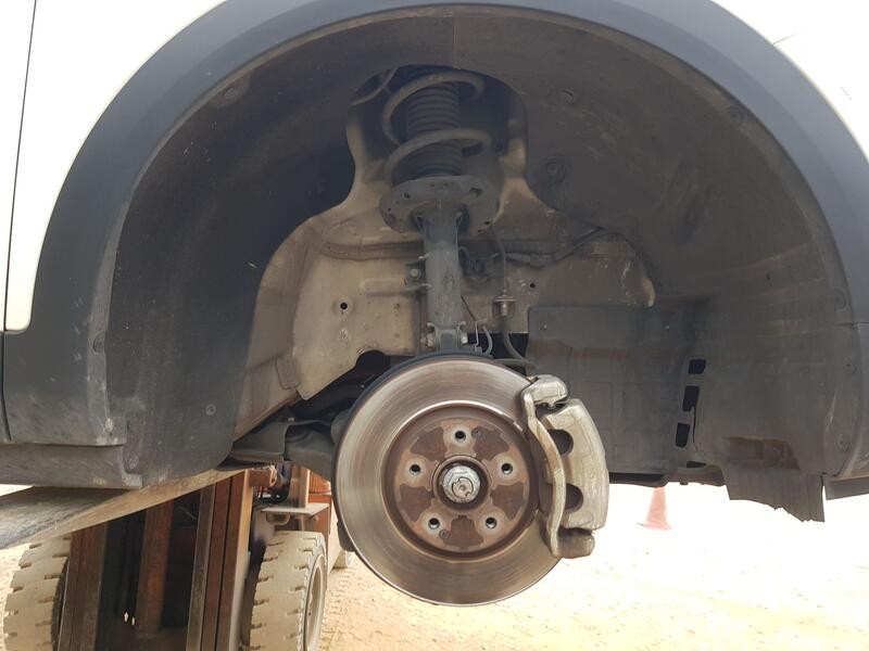 Recambio de plastico pase rueda del. dch. para ssangyong korando (c300) 1.5 referencia OEM IAM 7972037002  