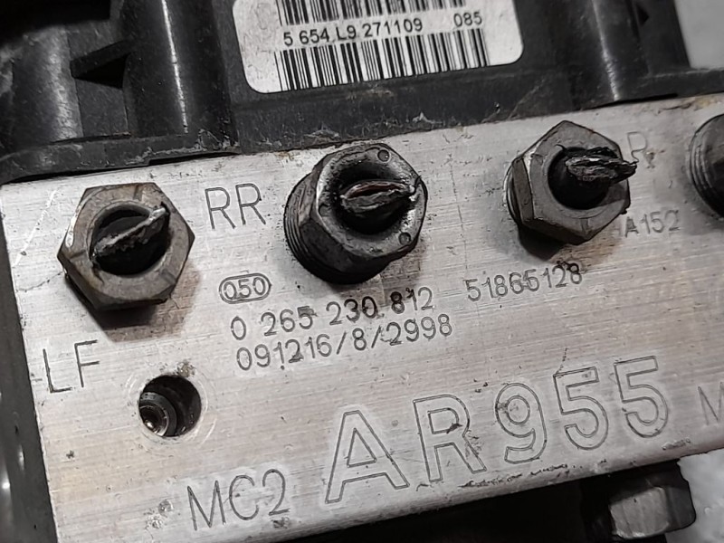 Recambio de abs para alfa romeo mito (145) distinctive referencia OEM IAM 51865128 0265230812 