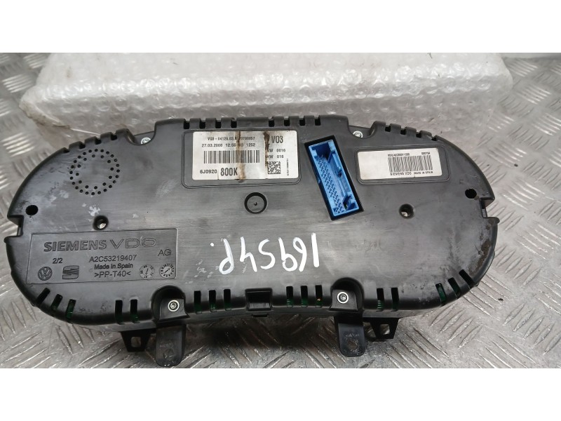 Recambio de cuadro instrumentos para seat ibiza iv (6j5, 6p1) 1.4 referencia OEM IAM 6J0920800K SIEMENS VDO A2C53311200