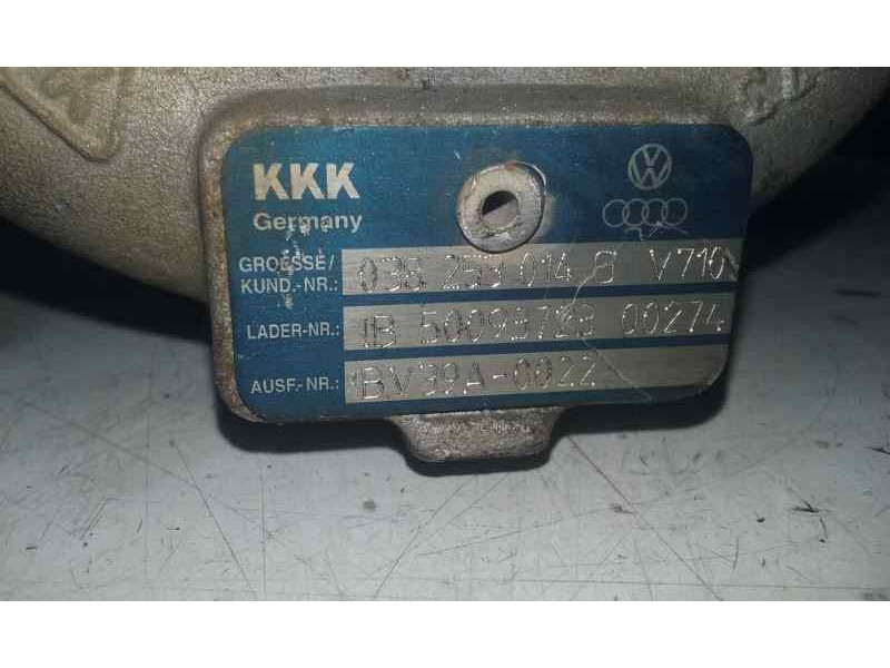 Recambio de turbocompresor para audi a3 sportback (8p) 2.0 tdi referencia OEM IAM BV39A0022 IB5009372300274 KKK