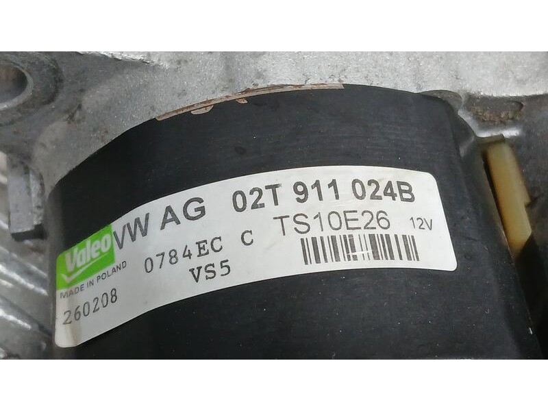 Recambio de motor arranque para seat ibiza iv (6j5, 6p1) 1.4 referencia OEM IAM 02T911024B VALEO TS10E26