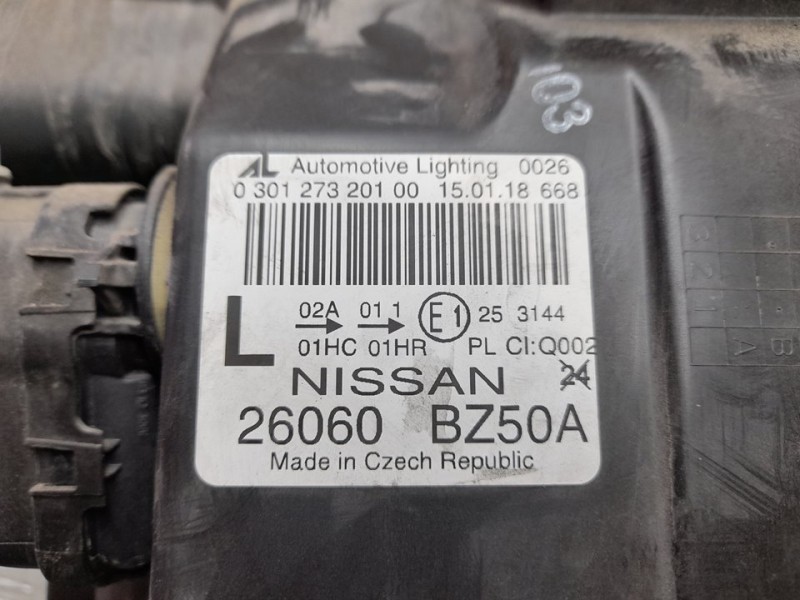 Recambio de faro izquierdo para nissan nv 400 l1h1 3,3t pro referencia OEM IAM 26060BZ50A  