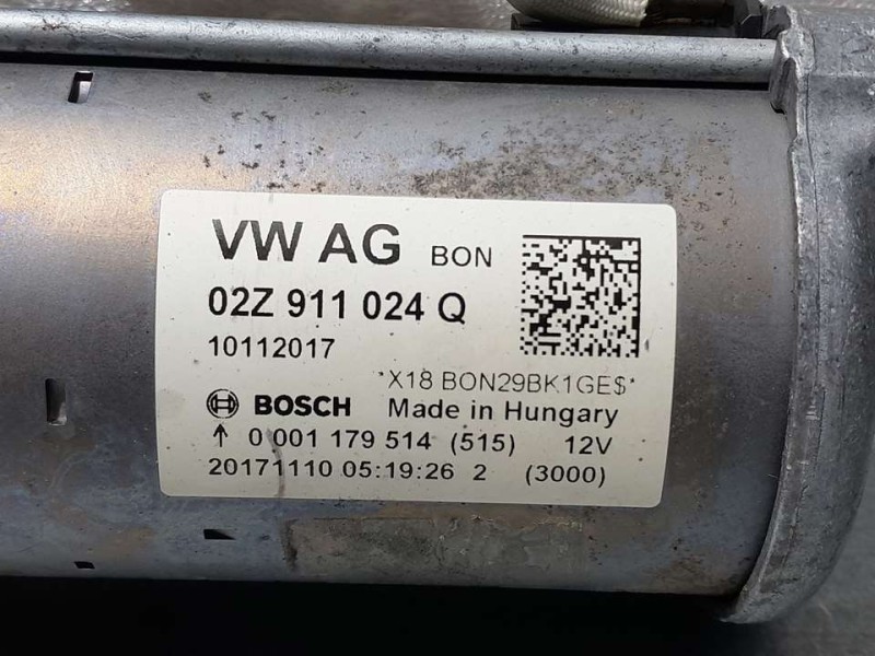 Recambio de motor arranque para volkswagen golf vii lim. (bq1) comfortline referencia OEM IAM 02Z911024Q 0001179514 