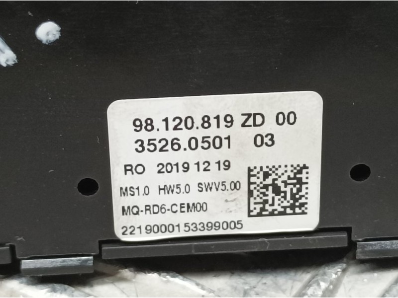 Recambio de mando radio para peugeot expert furgón pro standar referencia OEM IAM 98120819ZD 35260501 