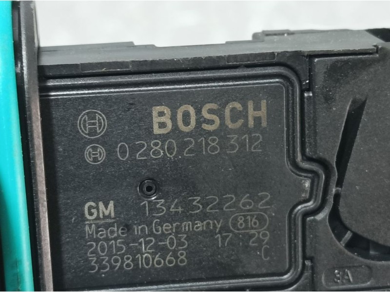 Recambio de caudalimetro para opel mokka selective referencia OEM IAM 13432262 0280218312 BOSCH