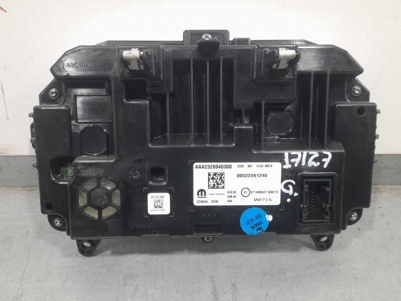 Recambio de cuadro instrumentos para fiat panda (312_, 319_) 1.0 mild hybrid (312.pyd1b) referencia OEM IAM 00522261240  