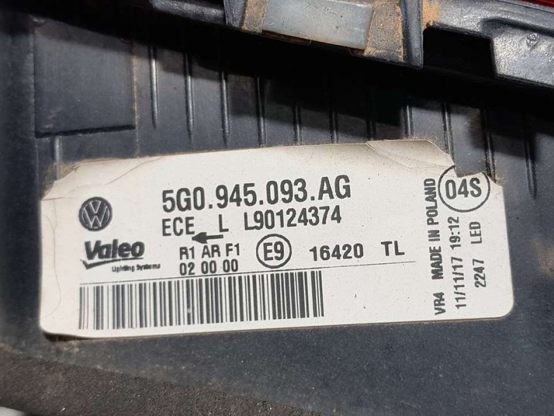 Recambio de piloto trasero izquierdo para volkswagen golf vii lim. (bq1) comfortline referencia OEM IAM 5G0945093AG  INTERIOR