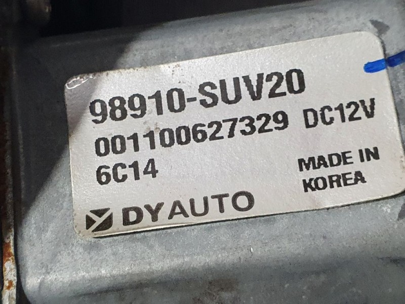 Recambio de elevalunas delantero derecho para opel mokka selective referencia OEM IAM 98910SUV20 001100627329 DY AUTO ELECTRICO 