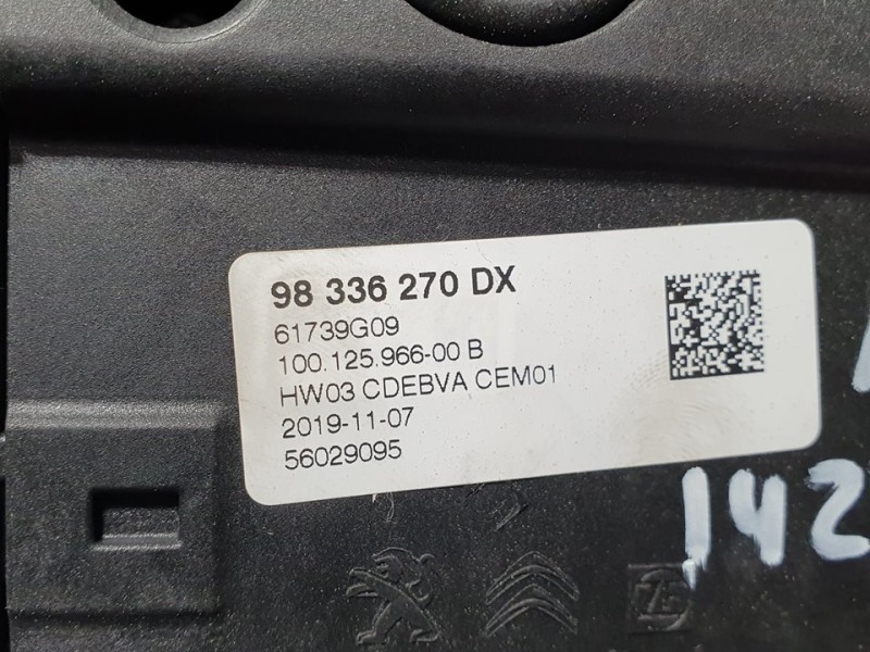 Recambio de palanca cambio para peugeot 208 (p2) active referencia OEM IAM 98336270DX 61739G09 