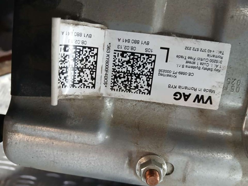 Recambio de kit airbag para audi a3 sportback (8va) ambiente referencia OEM IAM 8V1857001L  C/ SALPICADERO Y SIN PRETENSORES Y C