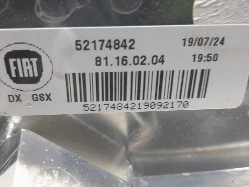 Recambio de faro antiniebla derecho para fiat panda (312_, 319_) 1.0 mild hybrid (312.pyd1b) referencia OEM IAM 52174842  