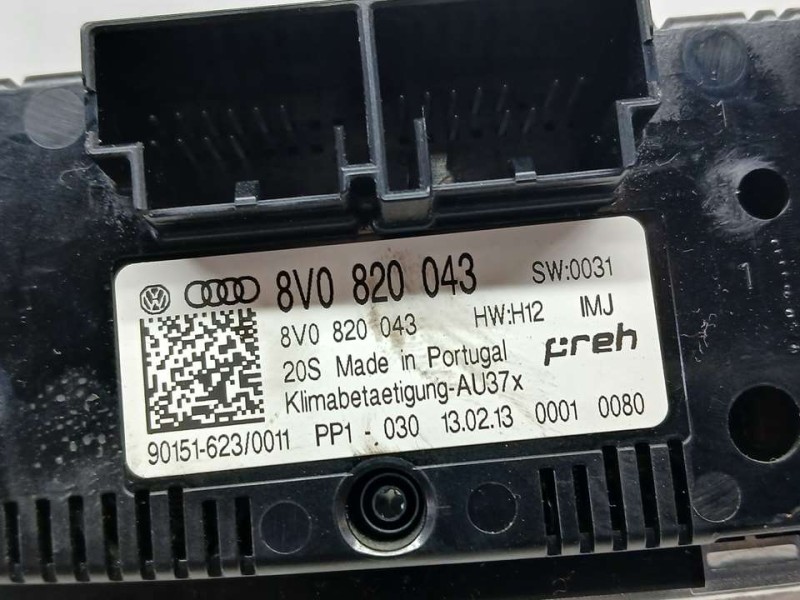 Recambio de mando climatizador para audi a3 sportback (8va) ambiente referencia OEM IAM 8V0820043C 901516230011 