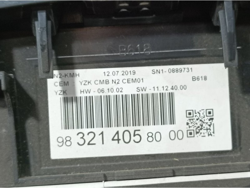 Recambio de cuadro instrumentos para citroën c3 feel referencia OEM IAM 9832140580  