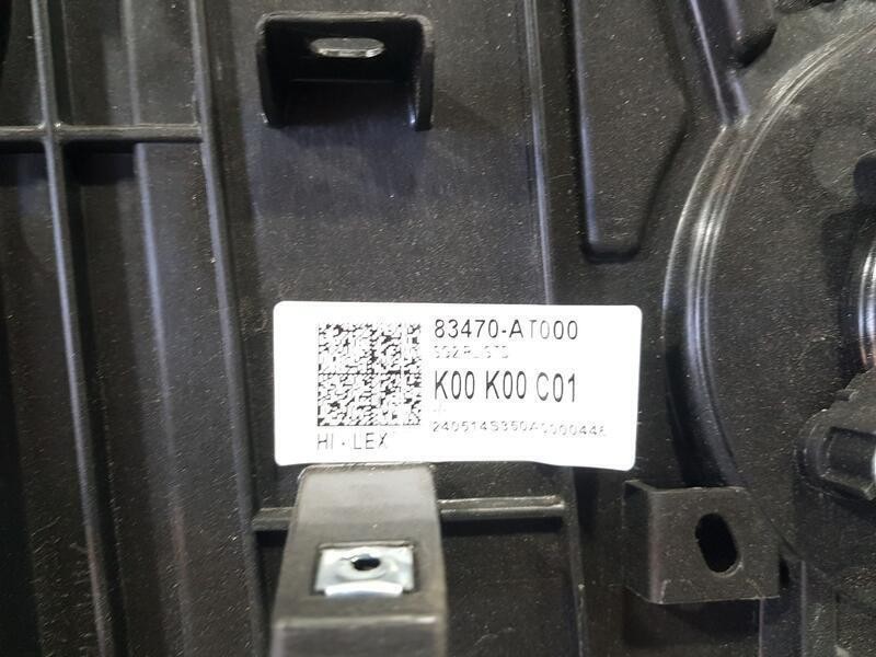 Recambio de elevalunas trasero izquierdo para kia niro hybrid concept referencia OEM IAM 83470AT000 2 PINS ELECTRICO