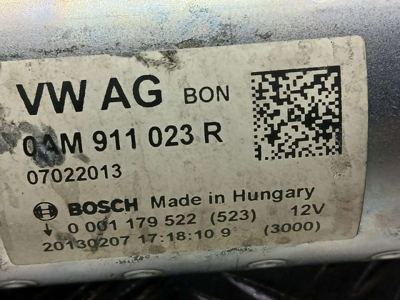 Recambio de motor arranque para audi a3 sportback (8va) ambiente referencia OEM IAM 0AM9110123 R 0001179522 BOSCH