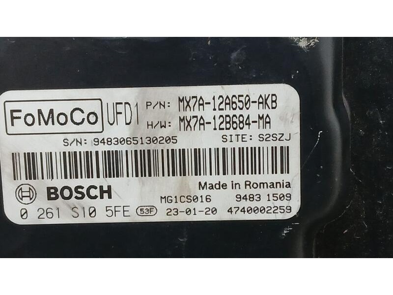 Recambio de centralita motor uce para ford focus iv turnier (hp) 1.0 ecoboost mhev referencia OEM IAM MX7A12A650AKB 0261S105FE B