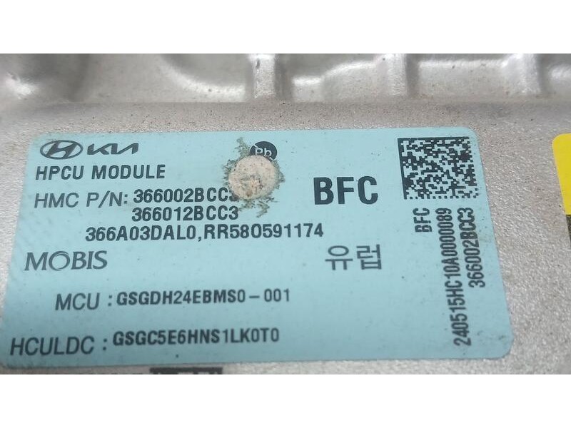 Recambio de convertidor para kia niro hybrid concept referencia OEM IAM 366A03DALO MOBIS 366012BCC3 366002BCC3