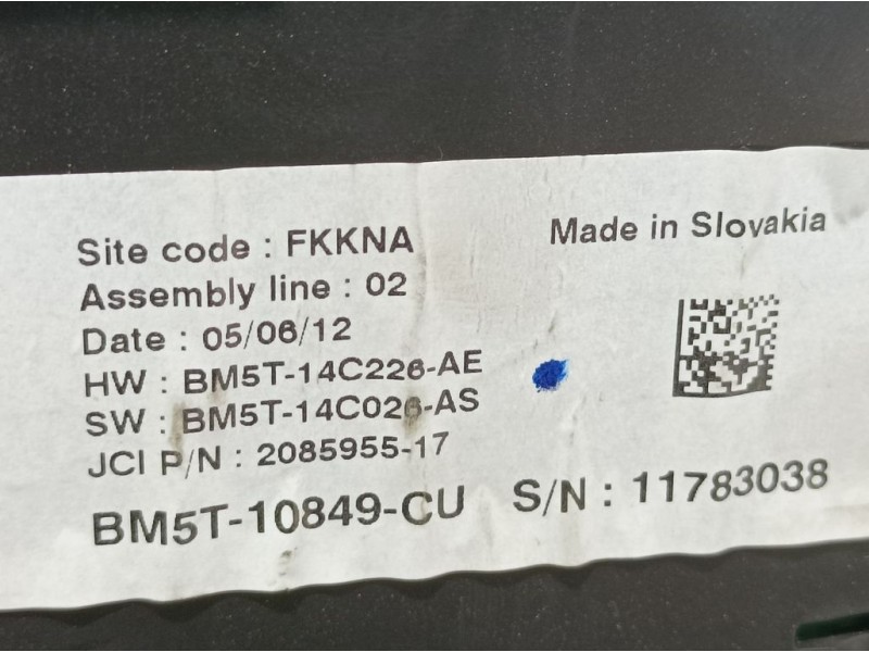 Recambio de cuadro instrumentos para ford focus lim. (cb8) titanium referencia OEM IAM BM5T10849CU 11783038 