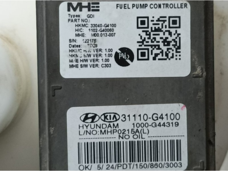 Recambio de aforador para hyundai i30 (pd) select referencia OEM IAM 31110G4100 1000G44319 