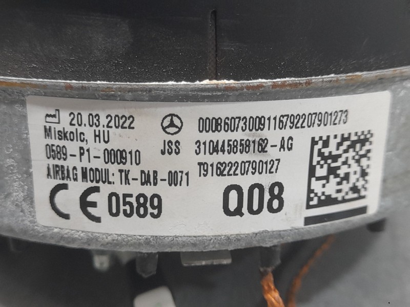 Recambio de airbag delantero izquierdo para mercedes-benz clase a (bm 177) a 180 (177.084) referencia OEM IAM 310445858162AG 058