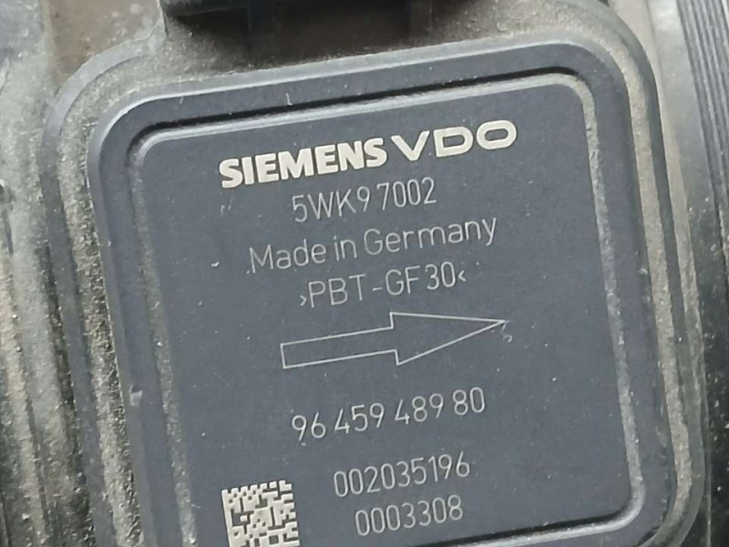 Recambio de caudalimetro para peugeot 407 sw st sport referencia OEM IAM 9645948980 5WK97002 SIEMENS