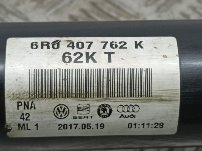 Recambio de transmision delantera derecha para volkswagen polo (6c1) advance bluemotion referencia OEM IAM 6R04077625K  