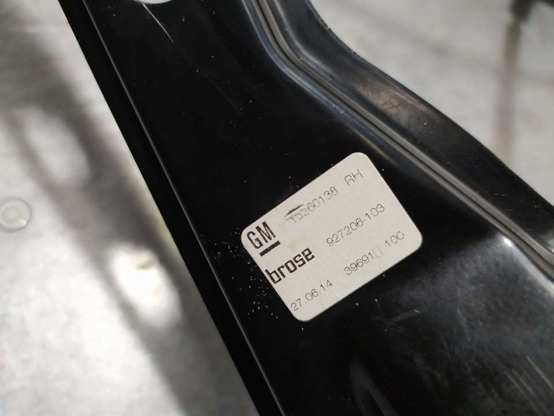 Recambio de elevalunas delantero derecho para opel zafira tourer excellence referencia OEM IAM 13260138 927206103 BROSE ELECTRIC