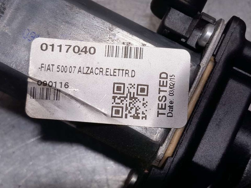 Recambio de elevalunas delantero derecho para fiat nuova 500 (150) pop referencia OEM IAM 0052204607 0117040 ELECTRICO 2 PINES