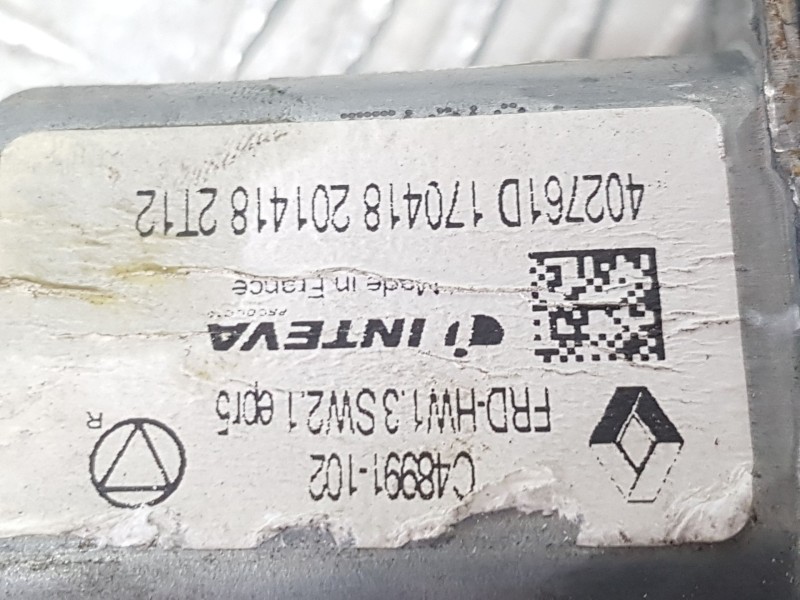 Recambio de elevalunas delantero derecho para renault talisman (lp_) 1.5 dci 110 referencia OEM IAM 807201773R 2 PINS 