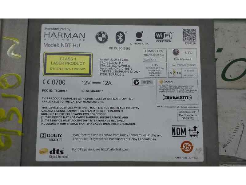 Recambio de sistema navegacion gps para bmw x5 (f15) xdrive30d referencia OEM IAM   PROMOCIONES