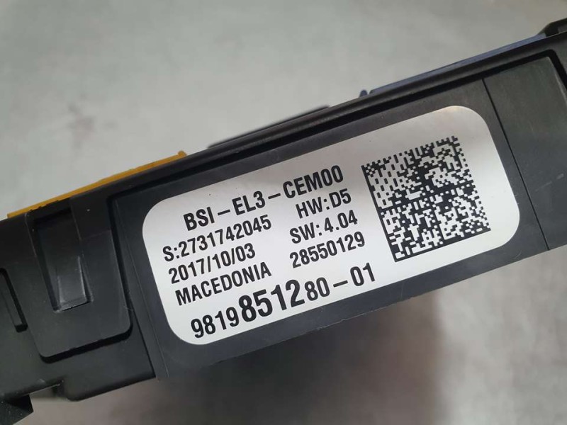 Recambio de caja reles / fusibles para peugeot 308 active referencia OEM IAM 9819851280 28550129 