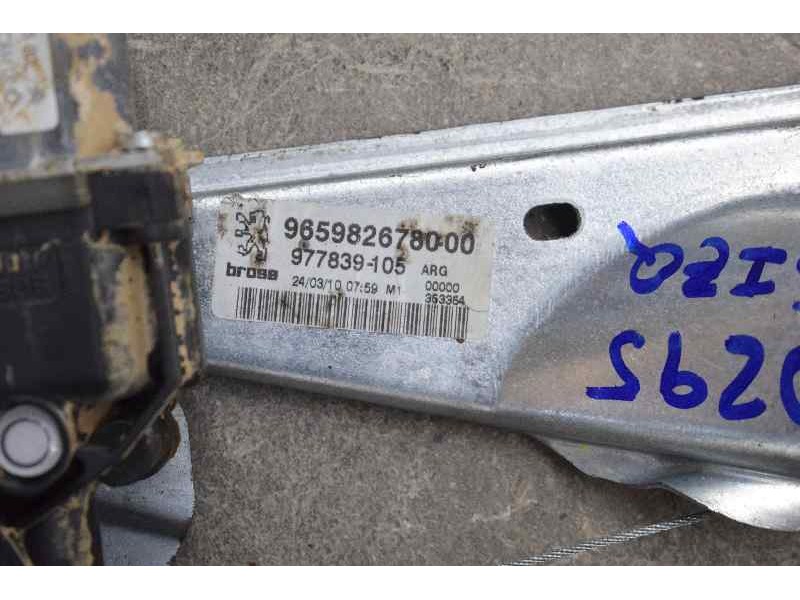 Recambio de elevalunas trasero izquierdo para peugeot 308 confort referencia OEM IAM 9659834880 6 PINS ELECTRICO