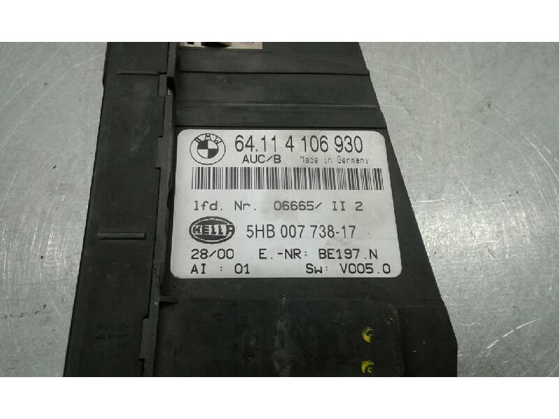Recambio de mando calefaccion / aire acondicionado para bmw serie 3 berlina (e46) referencia OEM IAM 64114106930 5HBD0773817 HEL
