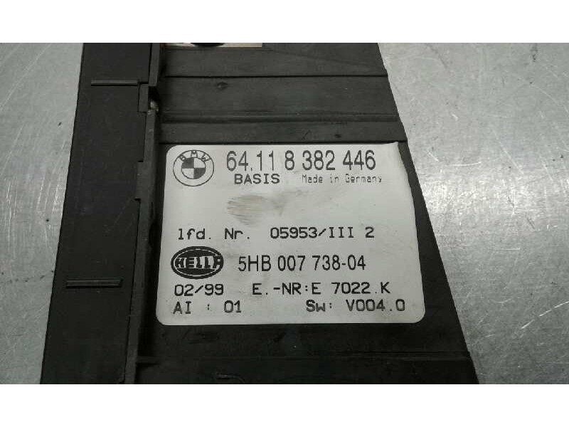 Recambio de mando calefaccion / aire acondicionado para bmw serie 3 berlina (e46) referencia OEM IAM 64118382446 5HBD0773804 