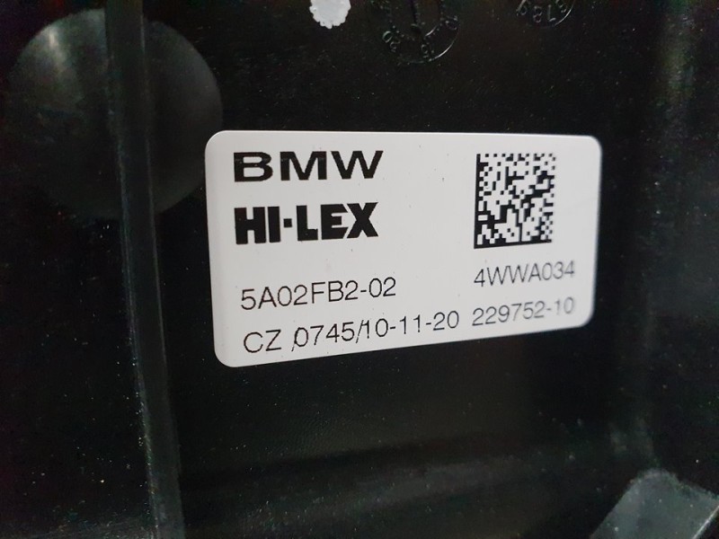 Recambio de elevalunas delantero derecho para bmw serie 1 lim. (f40) 118d referencia OEM IAM 5A02FB202 22975210 ELECTRICO 6 PINE