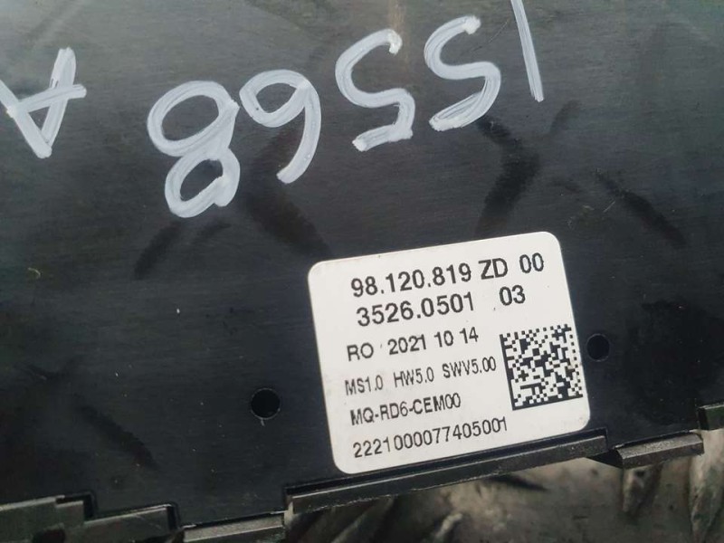 Recambio de mando radio para citroën jumpy furgon control m referencia OEM IAM 98120819ZD 35260501 