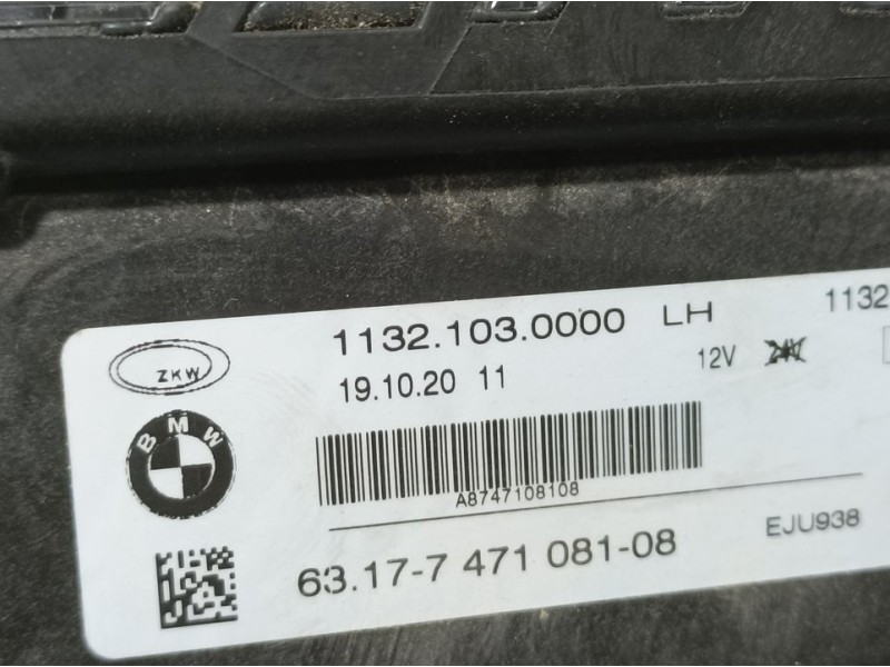 Recambio de faro antiniebla izquierdo para bmw serie 1 lim. (f40) 118d referencia OEM IAM 6317747108108 11321030000 LED
