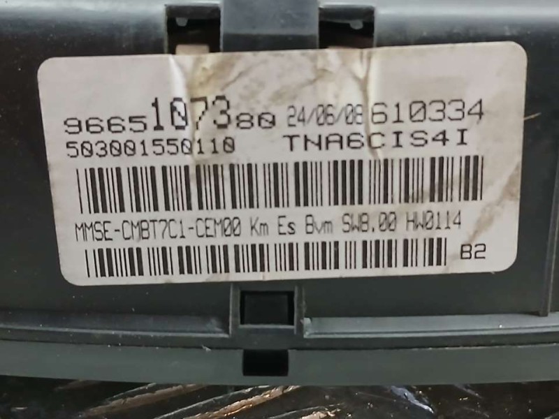 Recambio de cuadro instrumentos para peugeot 308 confort referencia OEM IAM 9665107380 503001550110 