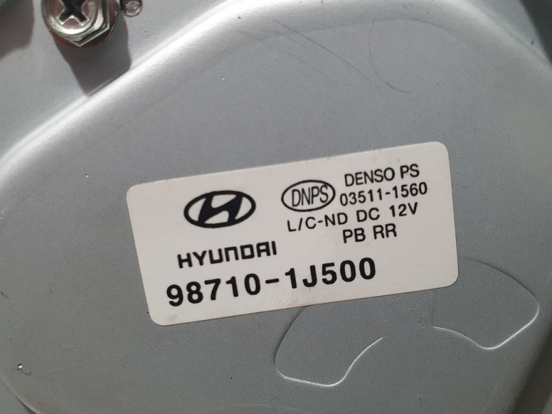 Recambio de motor limpia trasero para hyundai i20 style s referencia OEM IAM 987101J500  DENSO