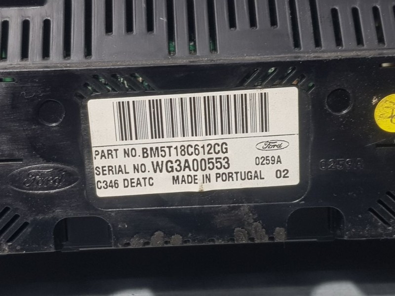 Recambio de mando climatizador para ford focus lim. (cb8) trend referencia OEM IAM BM5T18C612CG WG3A00553 