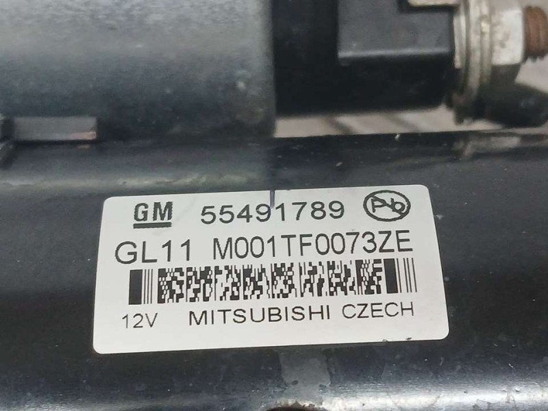 Recambio de motor arranque para opel meriva b selective referencia OEM IAM 55491789 M001TF0073ZE MITSUBISHI