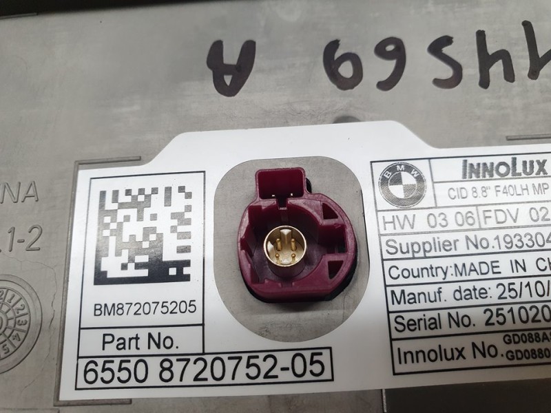 Recambio de sistema navegacion gps para bmw serie 1 lim. (f40) 118d referencia OEM IAM 6550 872075205 19330410 