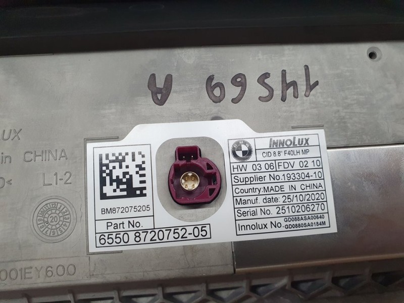 Recambio de sistema navegacion gps para bmw serie 1 lim. (f40) 118d referencia OEM IAM 6550 872075205 19330410 
