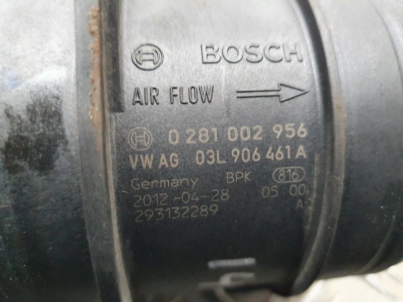 Recambio de caudalimetro para volkswagen sharan (7n1) advance bluemotion referencia OEM IAM 03L906461A 0281002956 BOSCH