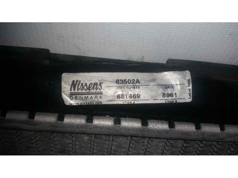 Recambio de radiador agua para citroën xsara berlina 1.9 d sx referencia OEM IAM 63502A 681469 NISSENS