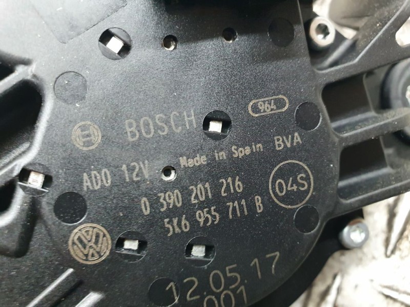 Recambio de motor limpia trasero para volkswagen sharan (7n1) advance bluemotion referencia OEM IAM 5K6955711B 0390201216 